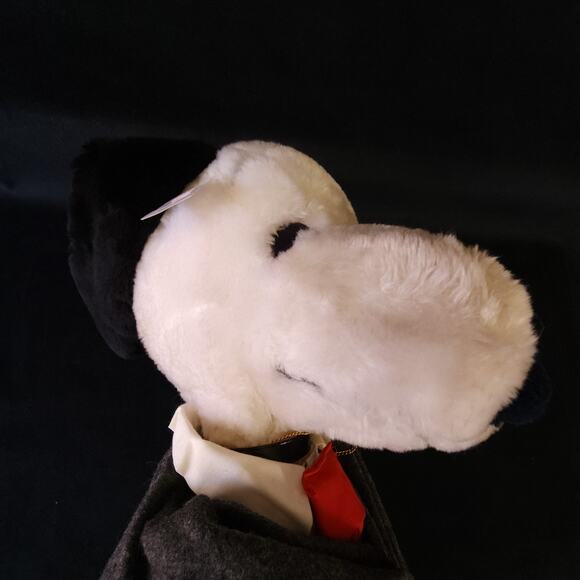 Vintage Snoopy Peanuts Plush Toy 1968 20” Tall W/ Business Suit Tie & Chain Rare - Picture 6 of 15